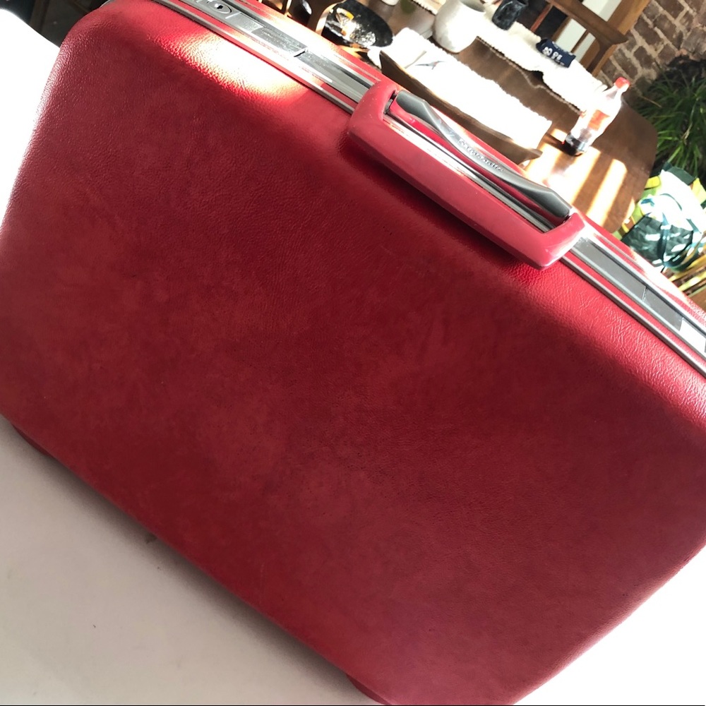 Vintage Samsonite Luggage Hot Pink